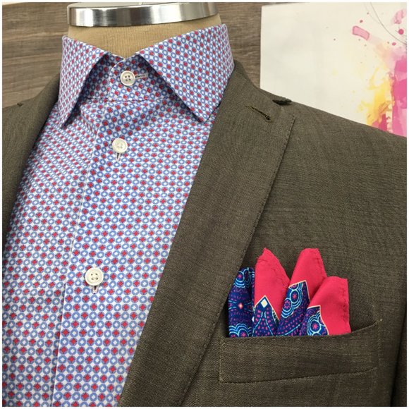 Ben Sherman Mens Blazer Sport Coat Two Button Casual Jacket Size 40L Wool Suits‎ - Picture 4 of 13